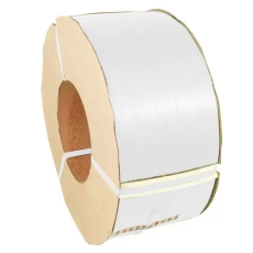 Umreifungsband PP weiss, 5mm breit, 4500 Meter, Kern 150 mm, 50 µ