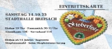 Eintrittskarte 148 x 54 mm